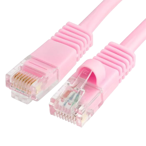 Patch cable–1Gbps Computer LAN Cable with Gold-Plated RJ45 Connectors | 350MHz Frequencies -Pink | Winner Intelligent